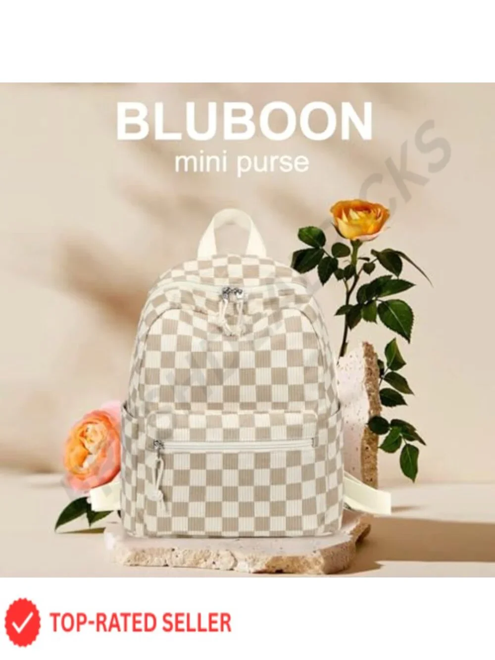 Bluboon Kids Mini Corduroy Backpack - Adjustable Strap, 6 Pockets, School